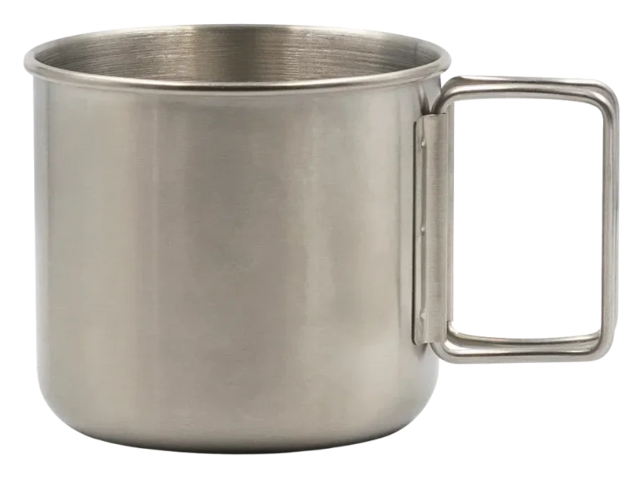 Taza de Acero Inoxidable con Asas Plegables 0,4L