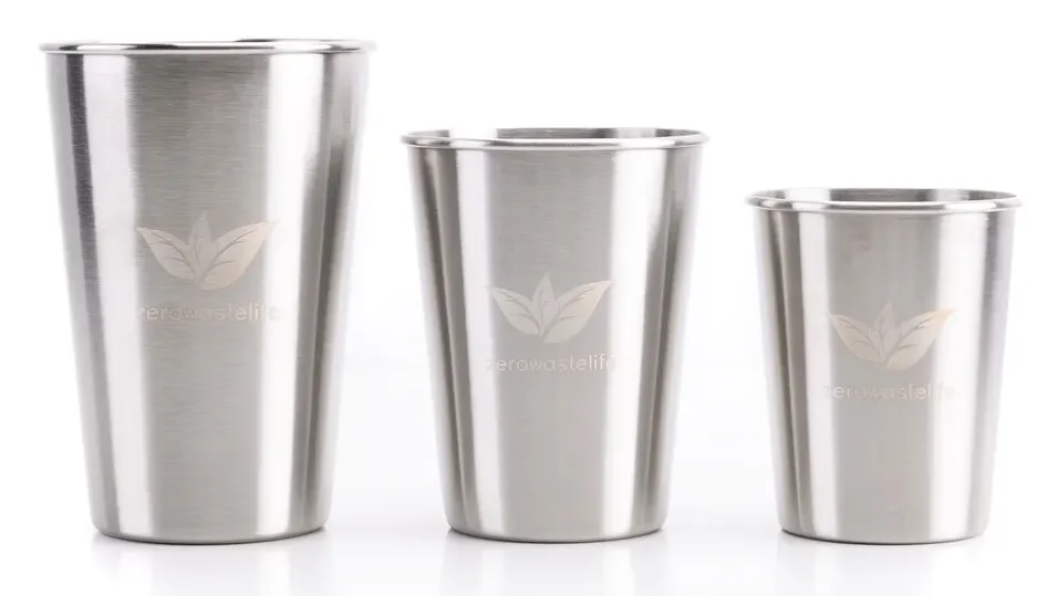 Nerezový kelímek Zero Waste Life (240ml/340ml/500ml)