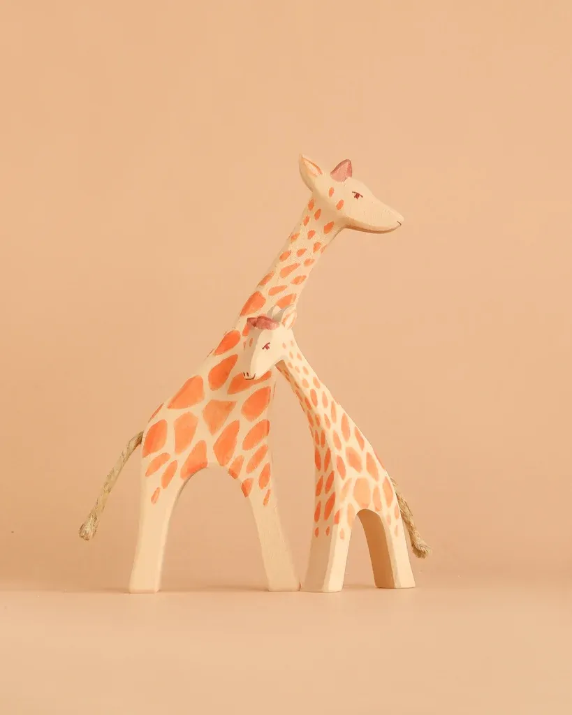Ostheimer Handmade Wooden Giraffe Set