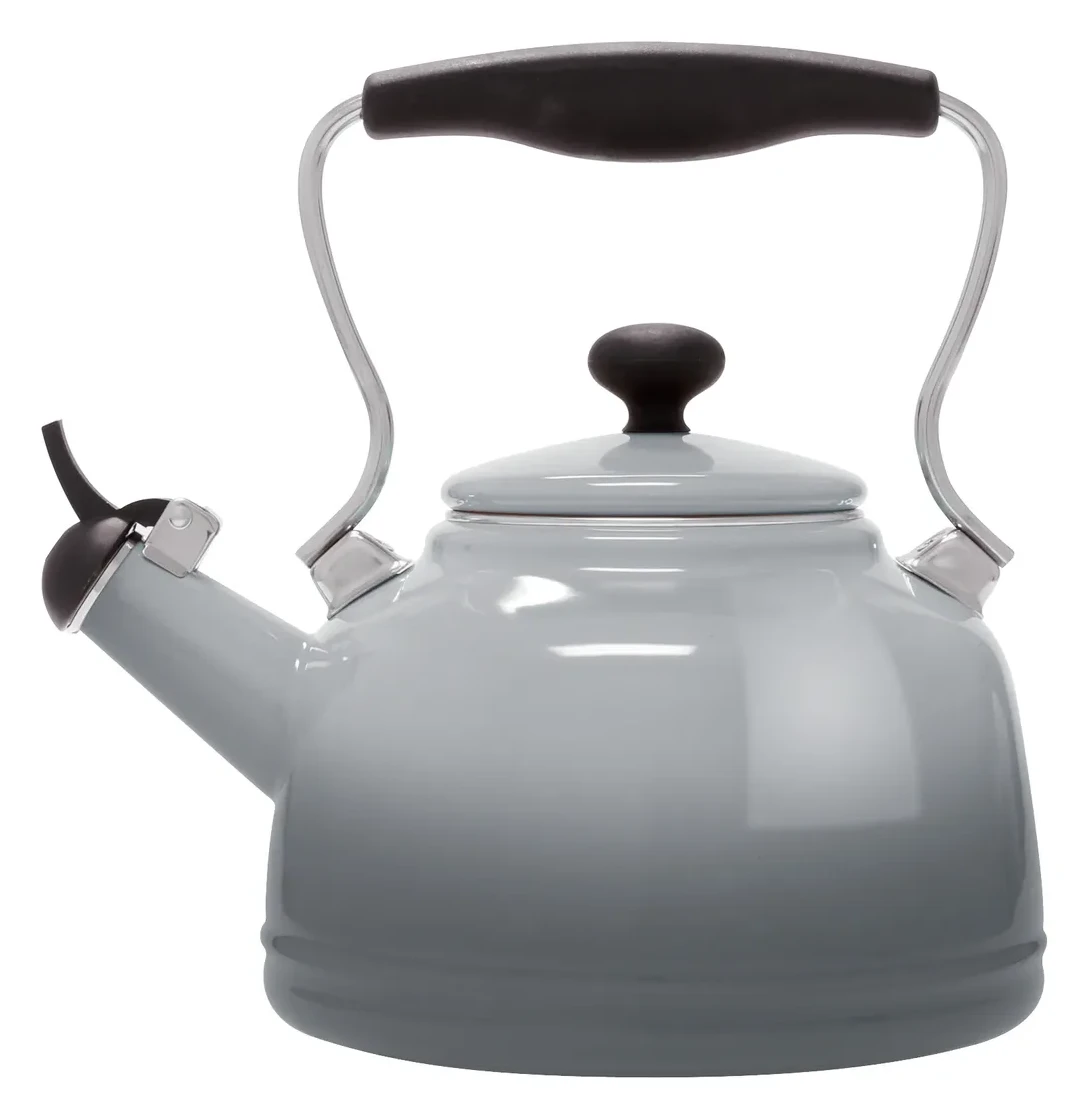 Enamel-on-Steel Lake Teakettle (1.7 Qt.), Fog Grey