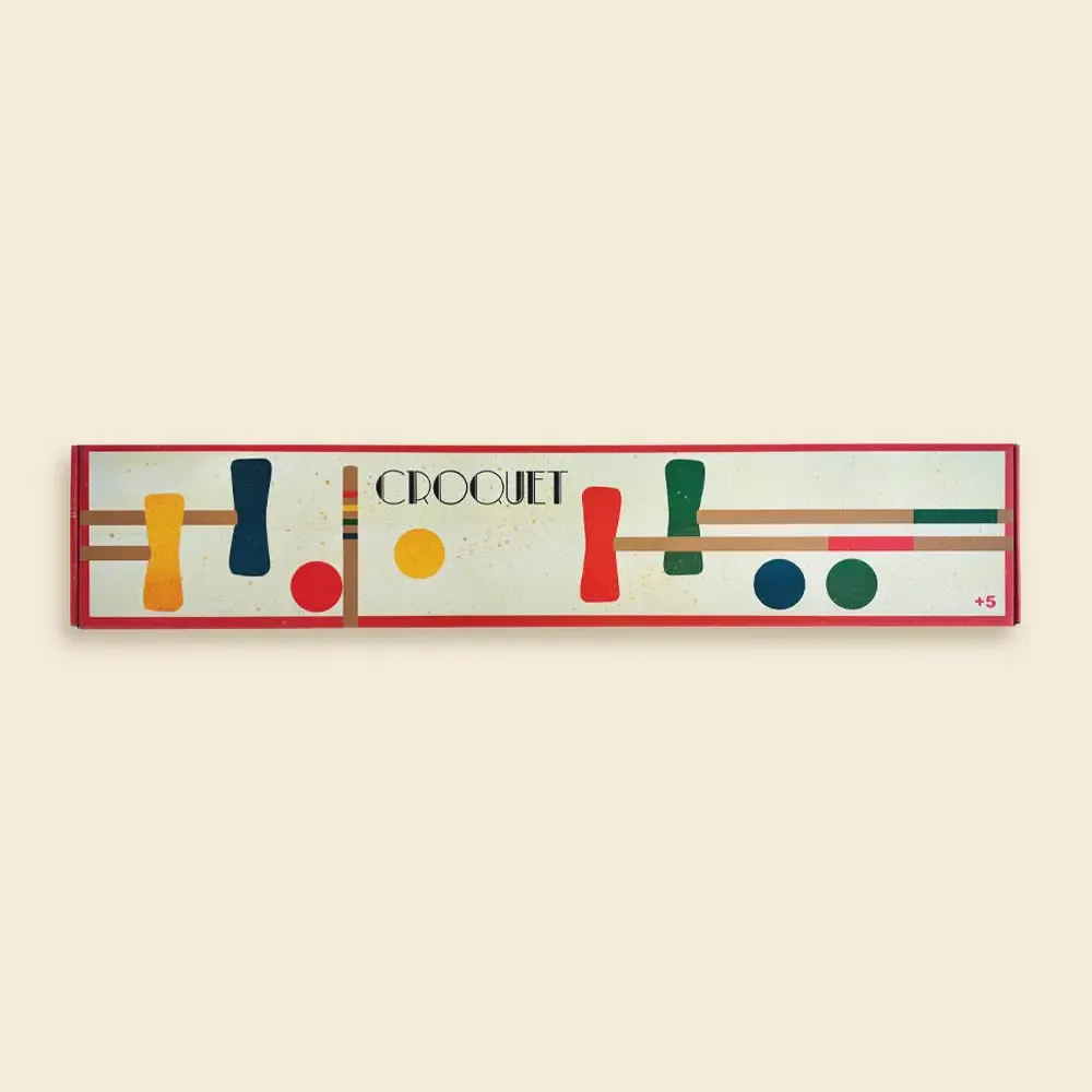 Houten croquetset