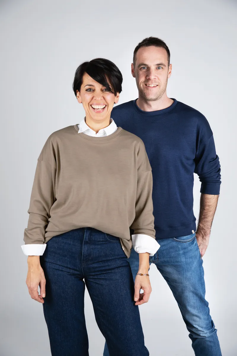 Sweatshirt Unisex aus Merinowolle & Seide