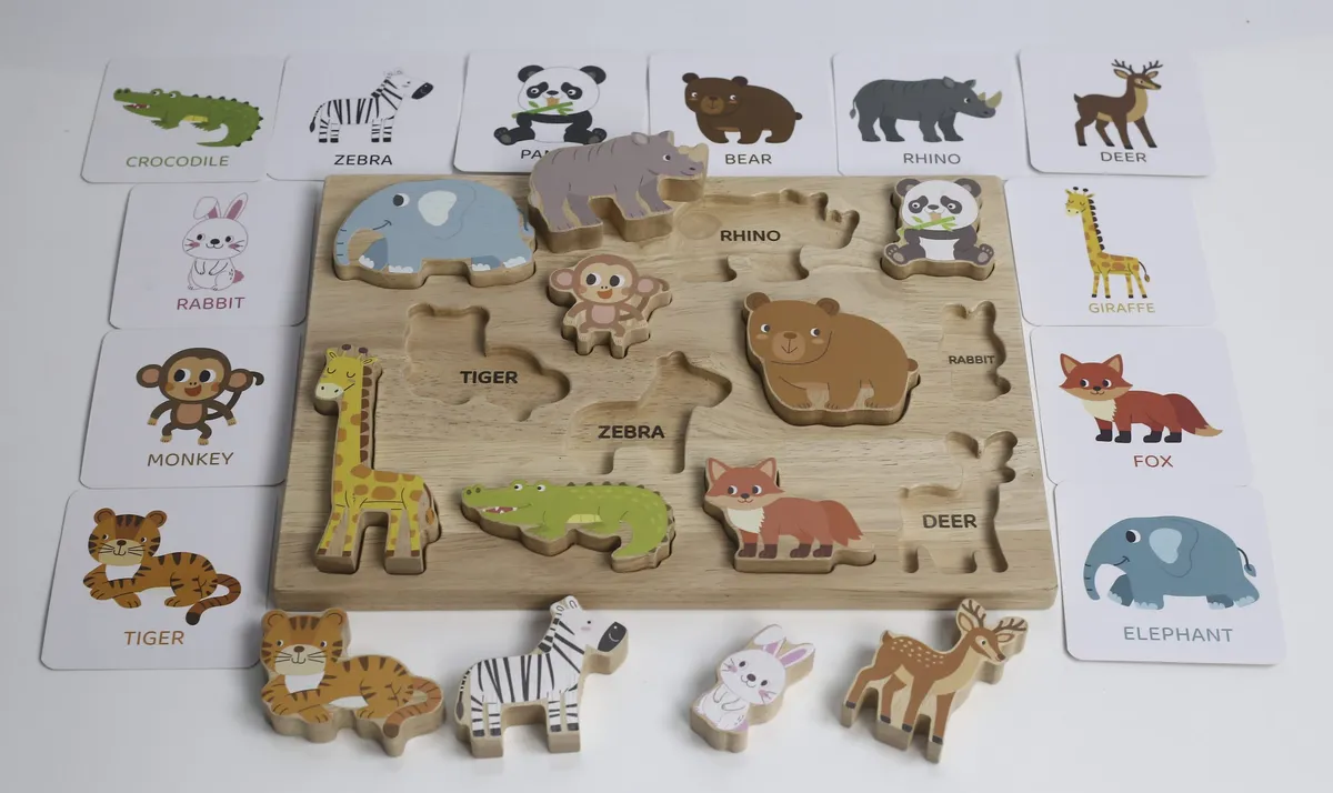 Animal Play Set and Puzzle