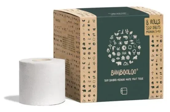 Bambooloo 100% Bamboo Toilet Roll