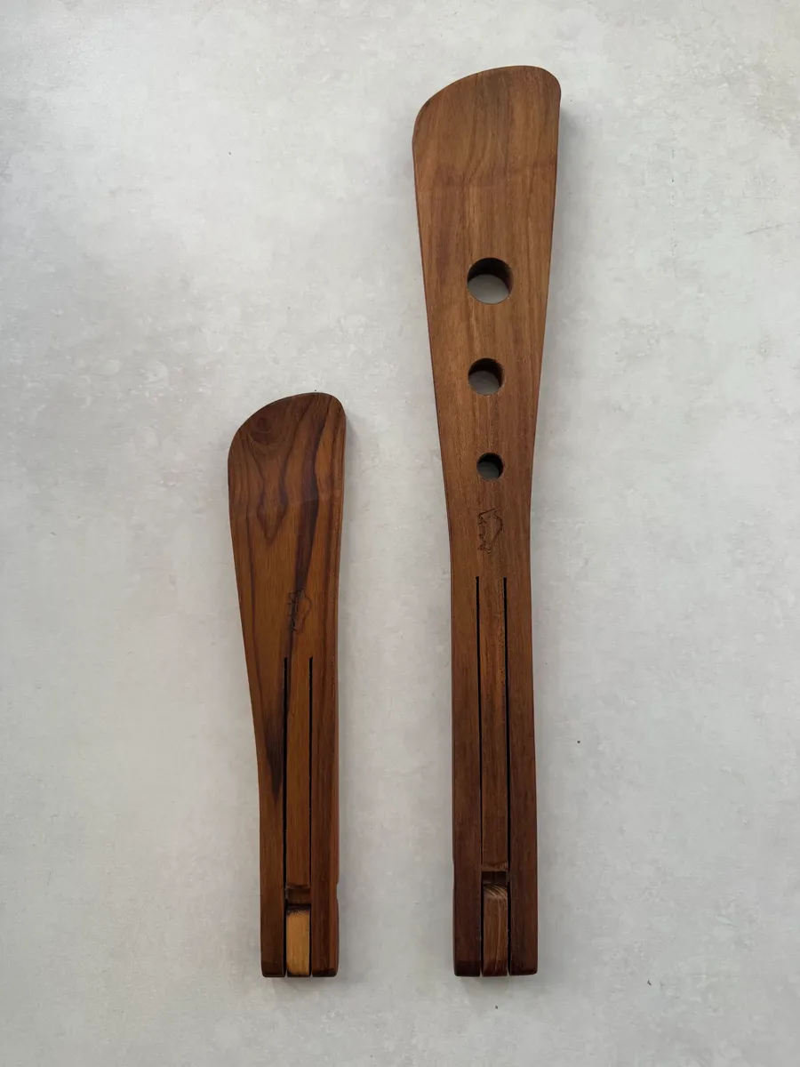Teak Wooden Mini Tongs