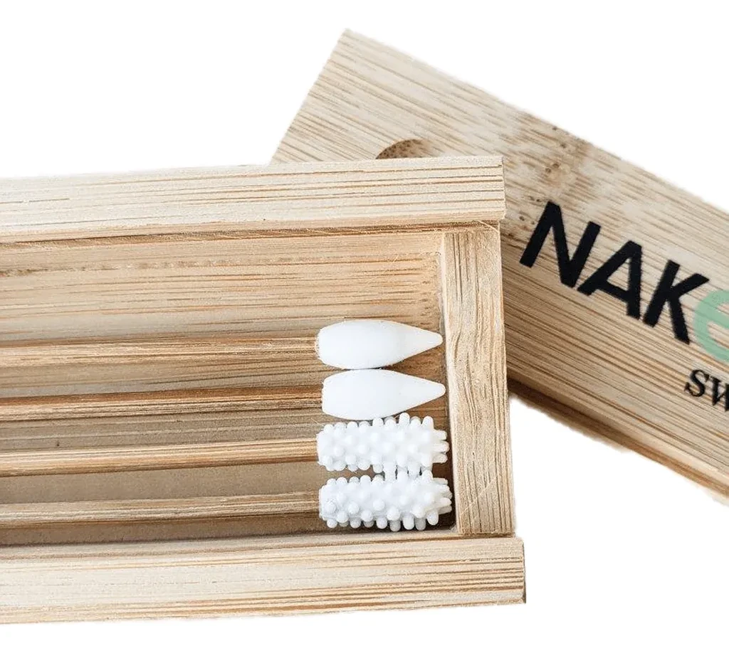 NakedSwab Bamboo Reusable Swabs - 4Pack