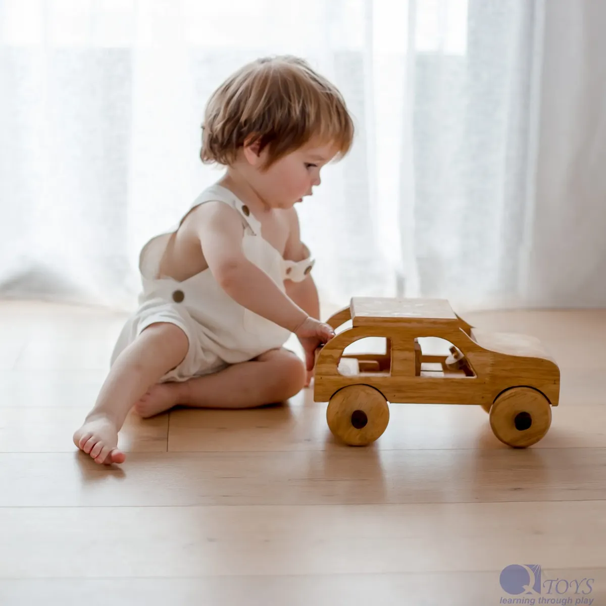 Wooden Natural Car