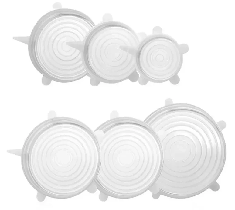 Reusable Silicone Stretch Lids-6 Pack Round