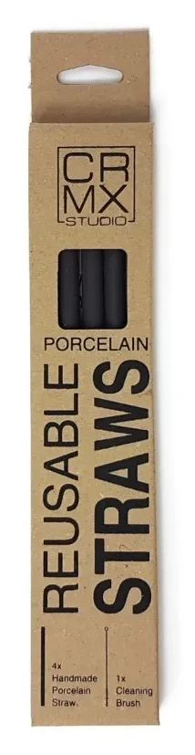 Slovenske slamice iz porcelana v 3 barvah