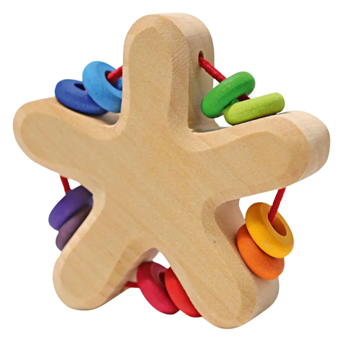 Grimm's Rainbow Rattle Star