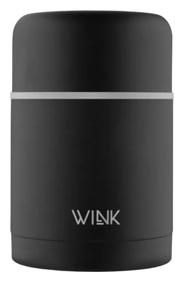 Stalowy termos na jedzenie BLACK - Wink Bottle