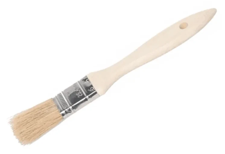 Bakkwastje met houten steel