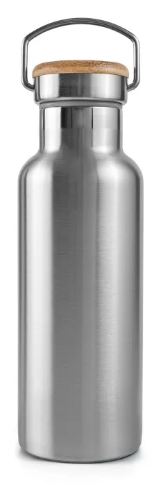 Butelka ze stali nierdzewnej z bambusową zakrętką, 500ml - Bambaw