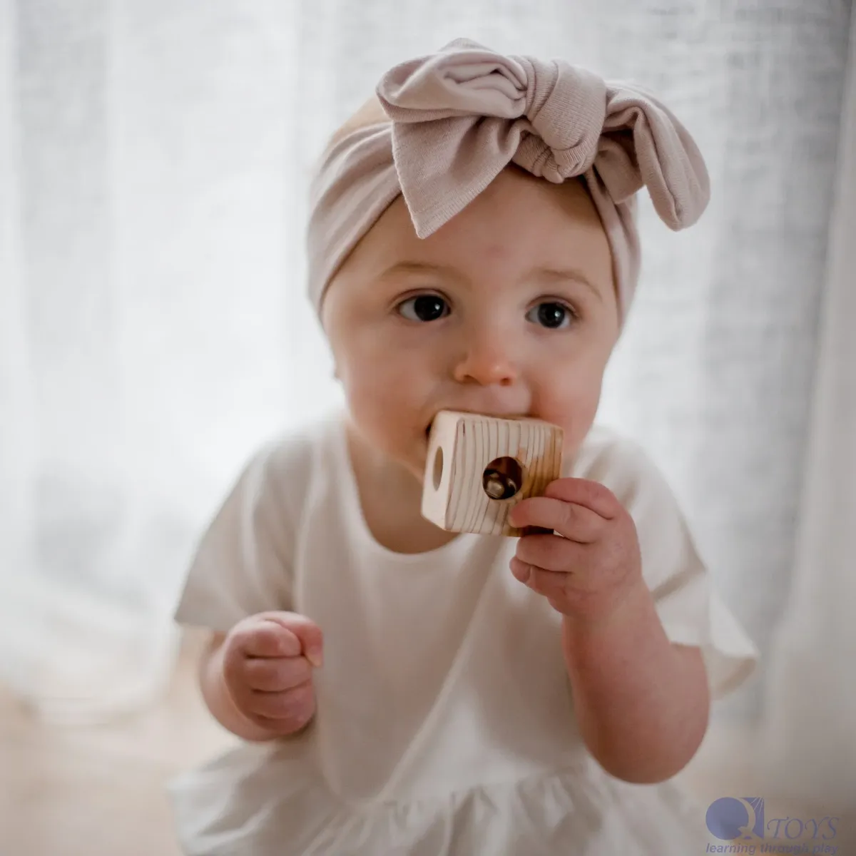 Wooden Cube Rattle