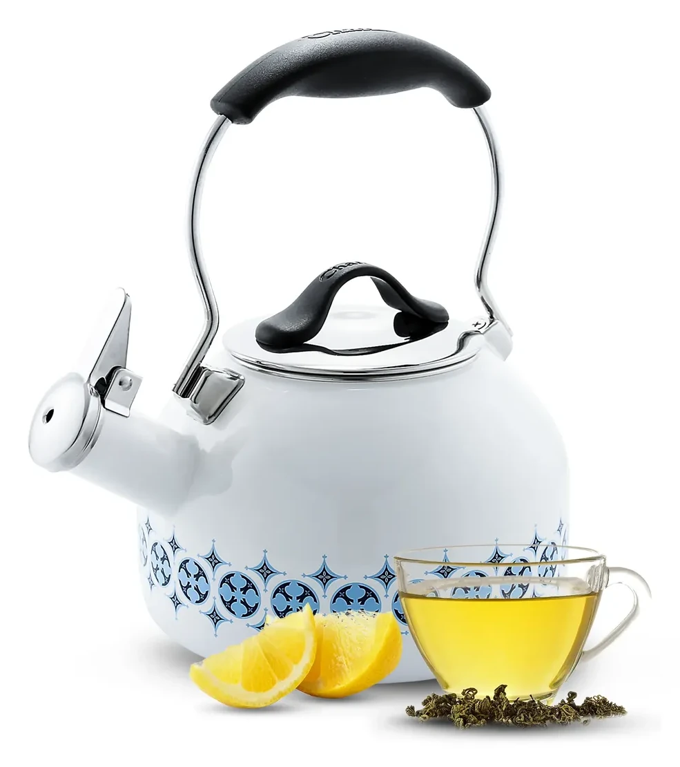 Enamel-on-Steel Talavera Teakettle (1.8 Qt.)