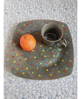 Lėkštė + puodelis
