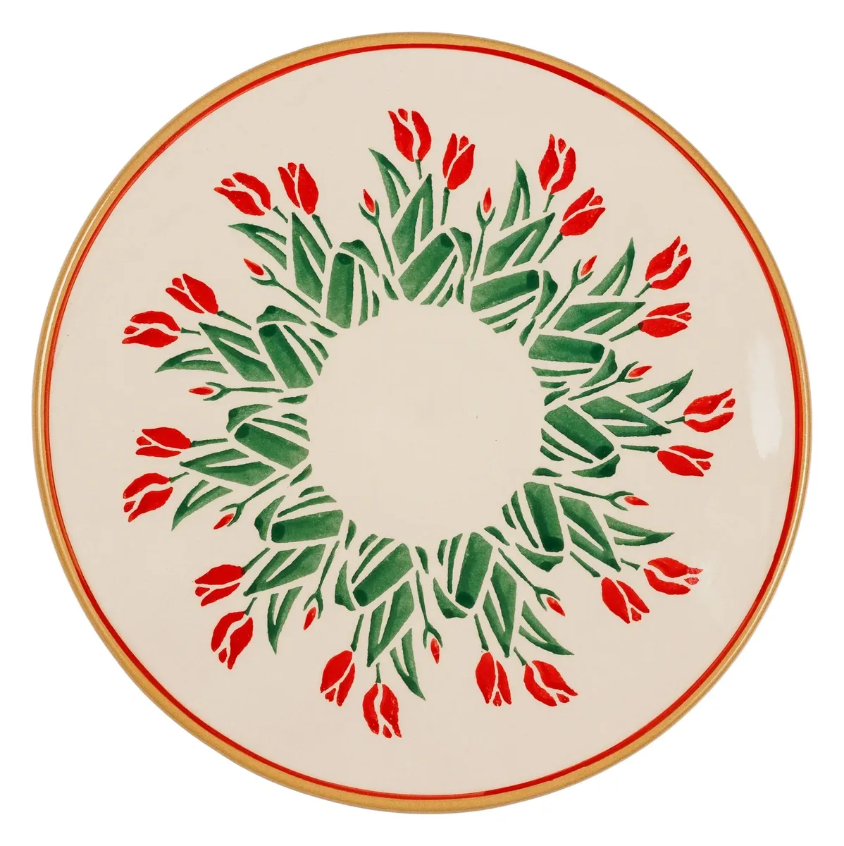 Everyday Plate | Red Blooms