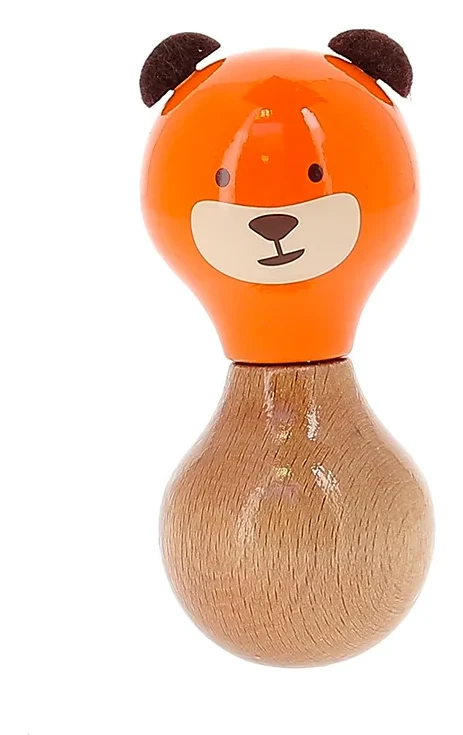 Hochet en bois Boizoos, Marcel l'ours