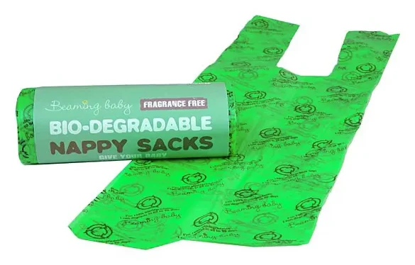 Beaming Baby Bio-degradable Nappy Sacks Fragrance Free (60 sacks)