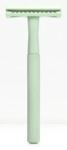 Wielorazowa metalowa maszynka do golenia na wymienne żyletki MINT GREEN – Bambaw